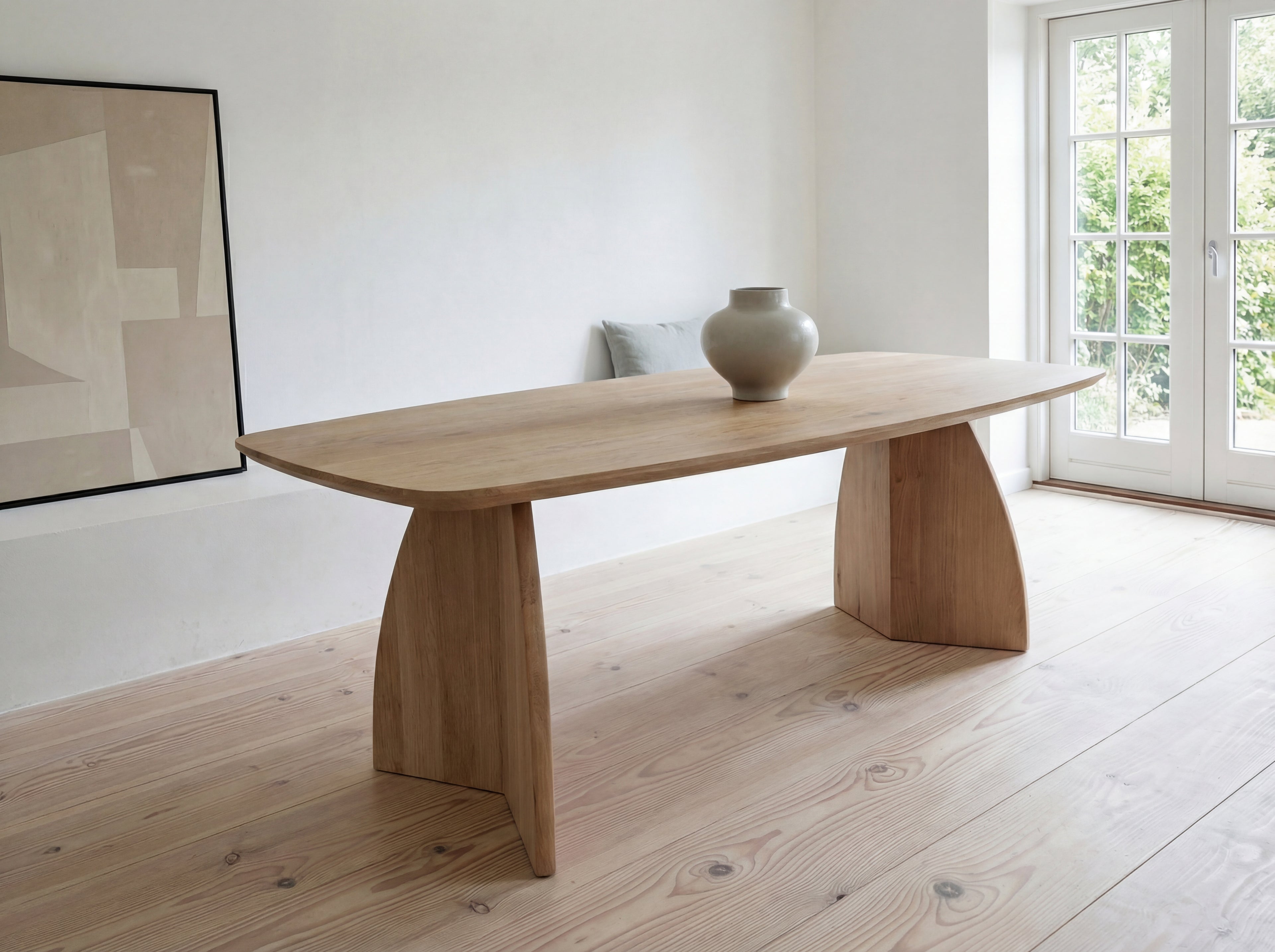 Deens ovale eiken eettafel Hildur