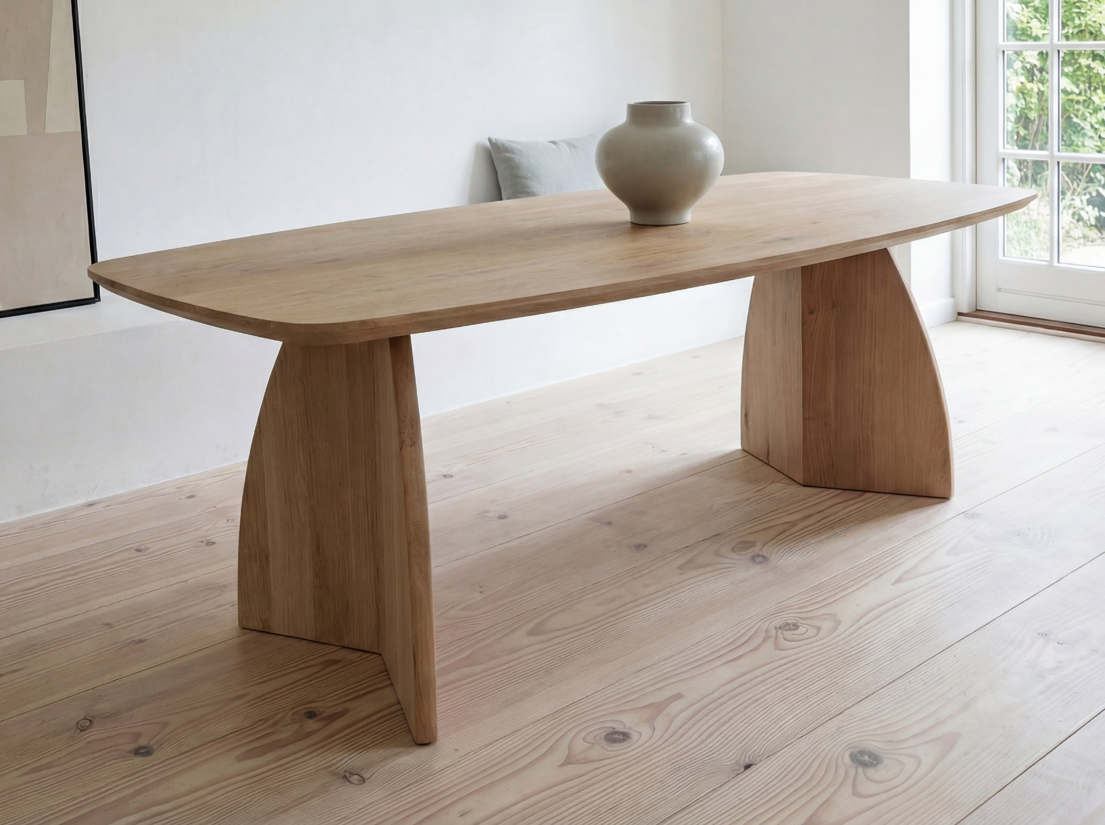 Deens ovale eiken eettafel Hildur