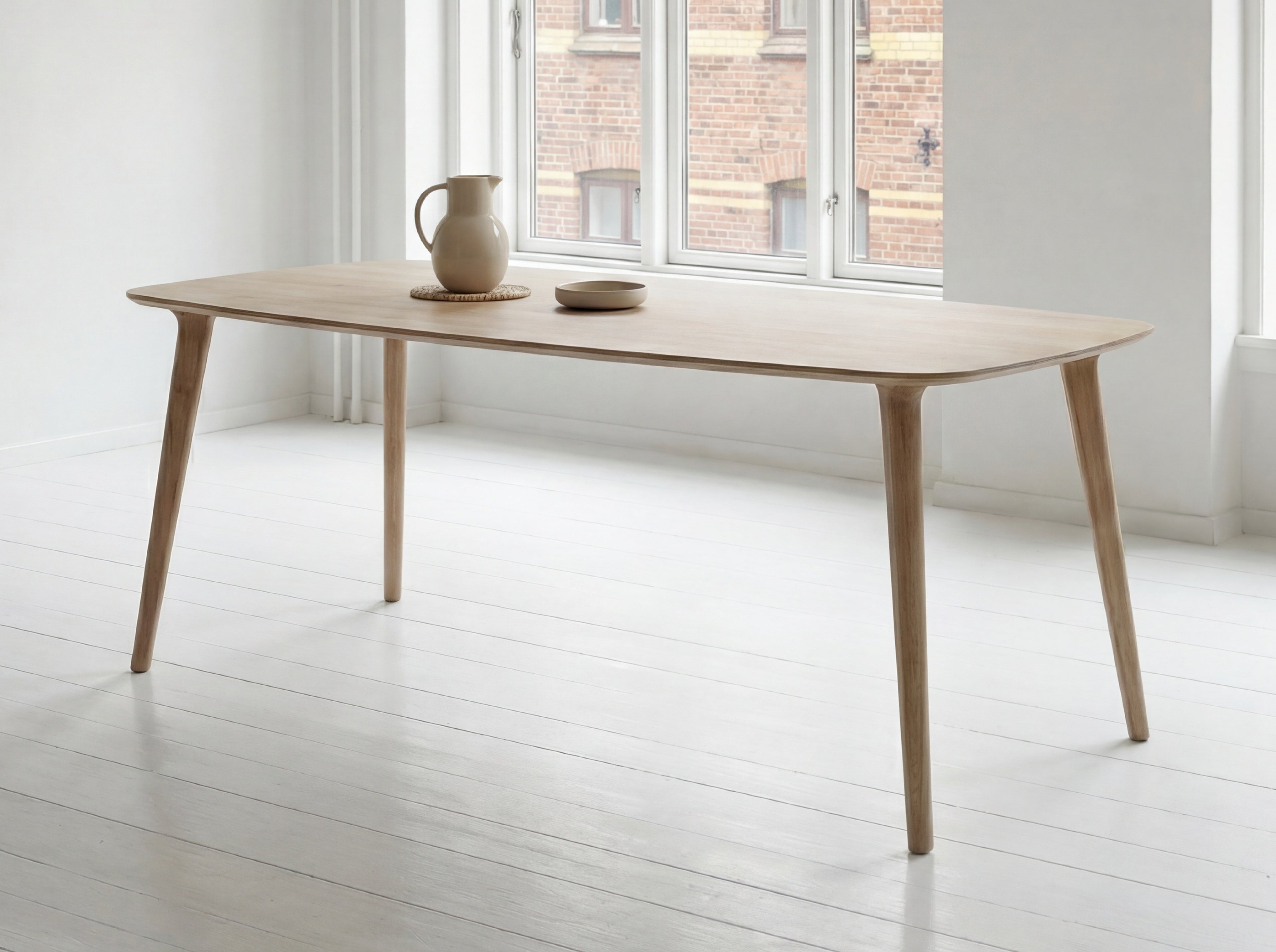 Deens ovale eiken eettafel Lova