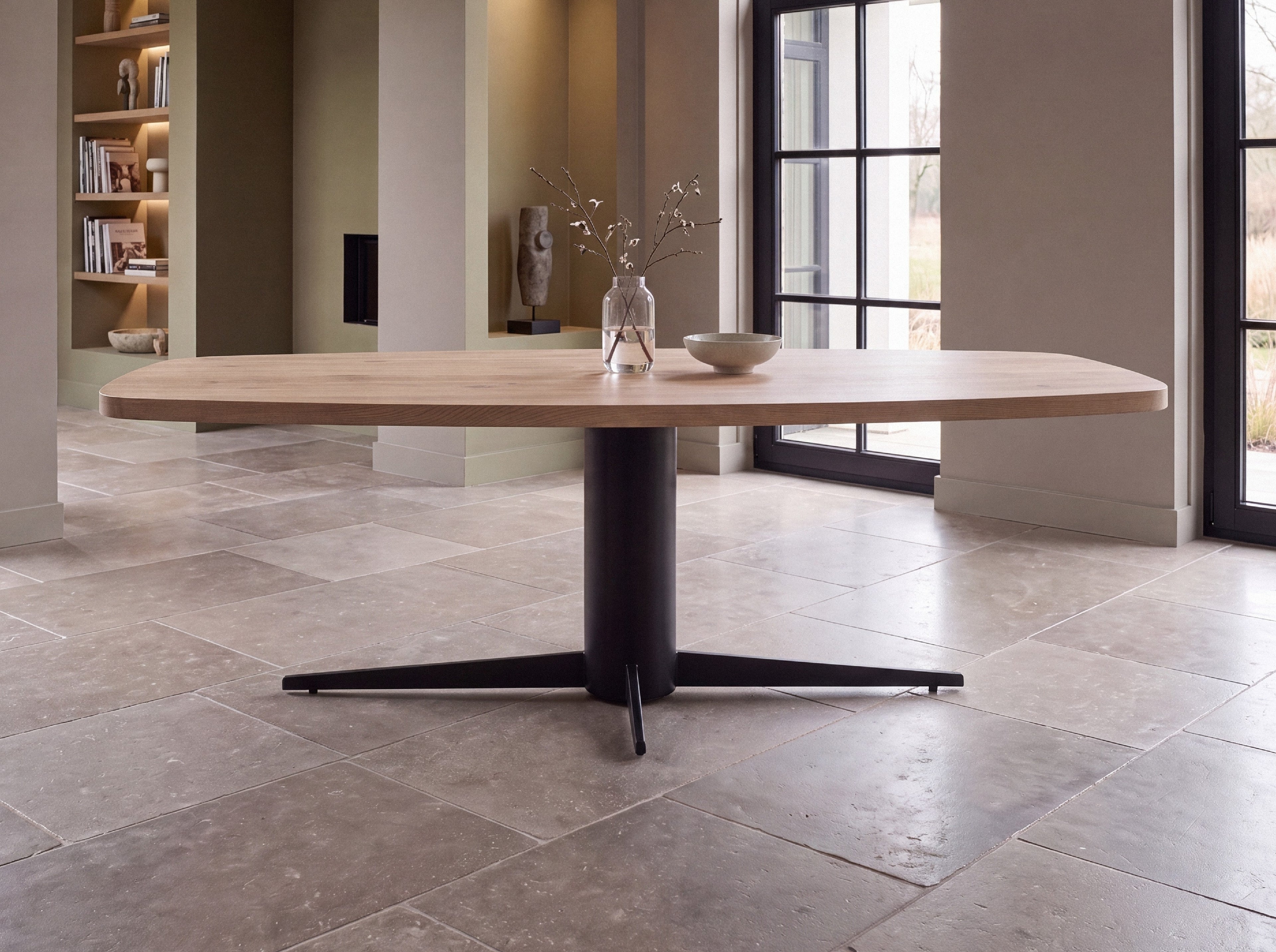 Deens ovale eiken eettafel Iver