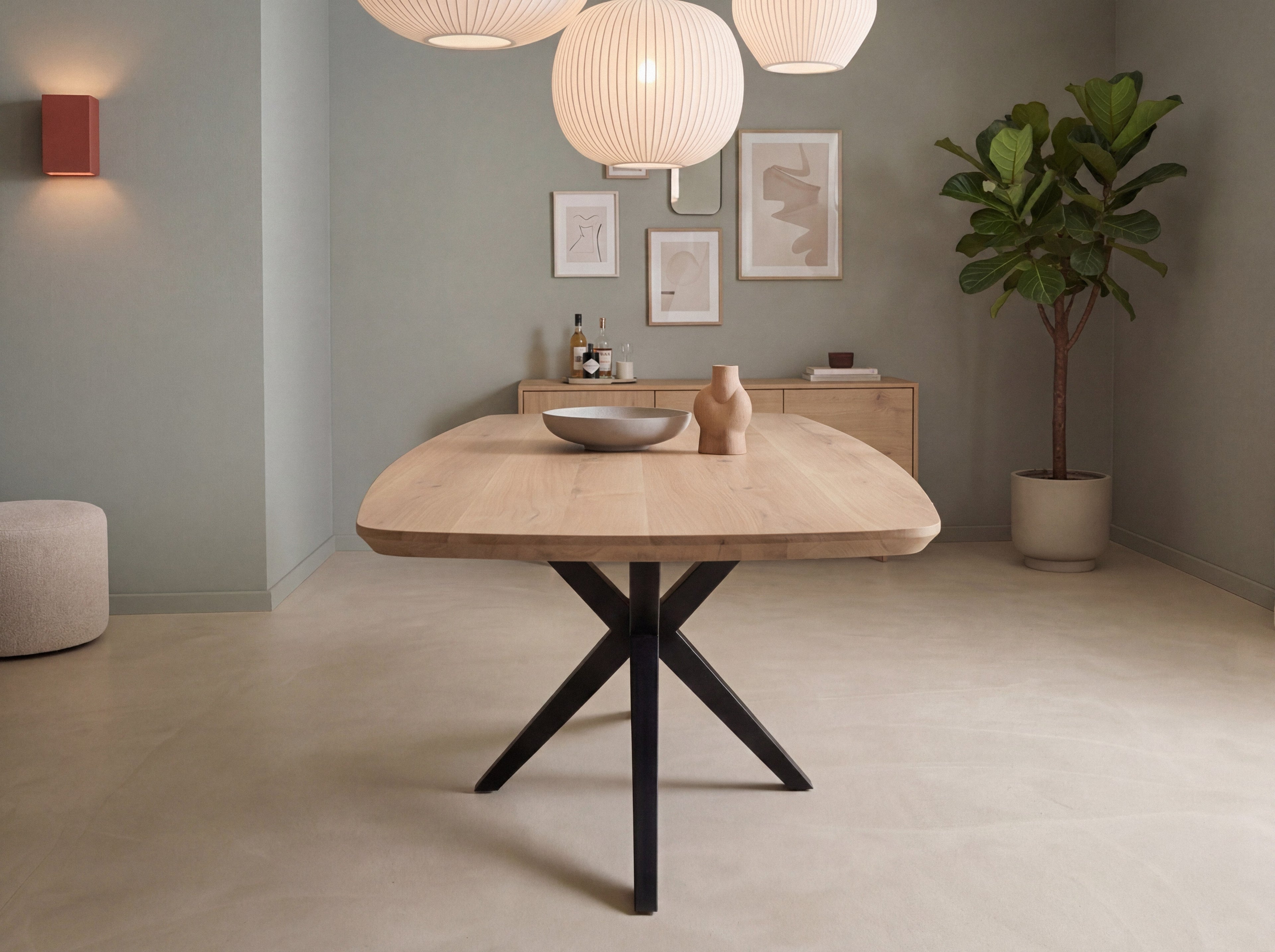Deens ovale eiken eettafel Henrik