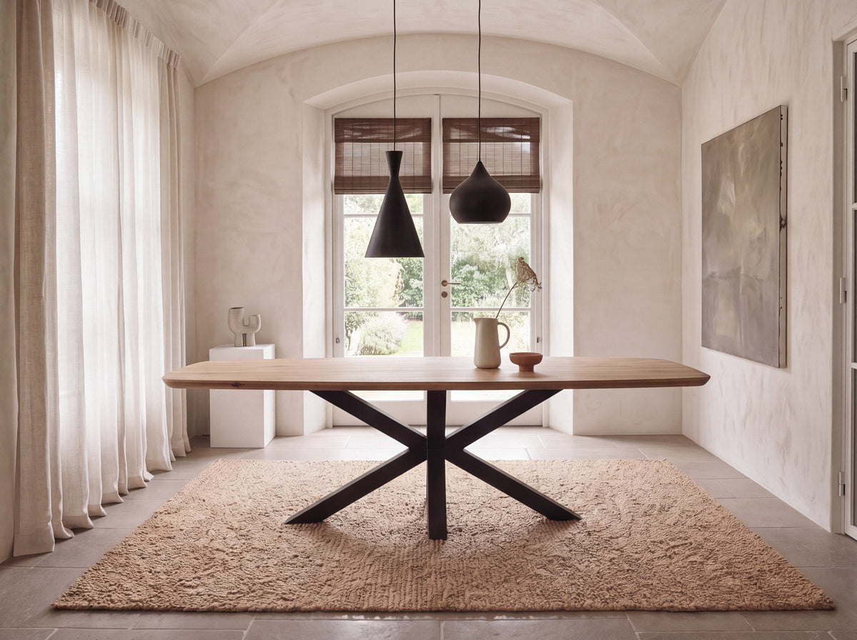 Deens ovale eiken eettafel Thora