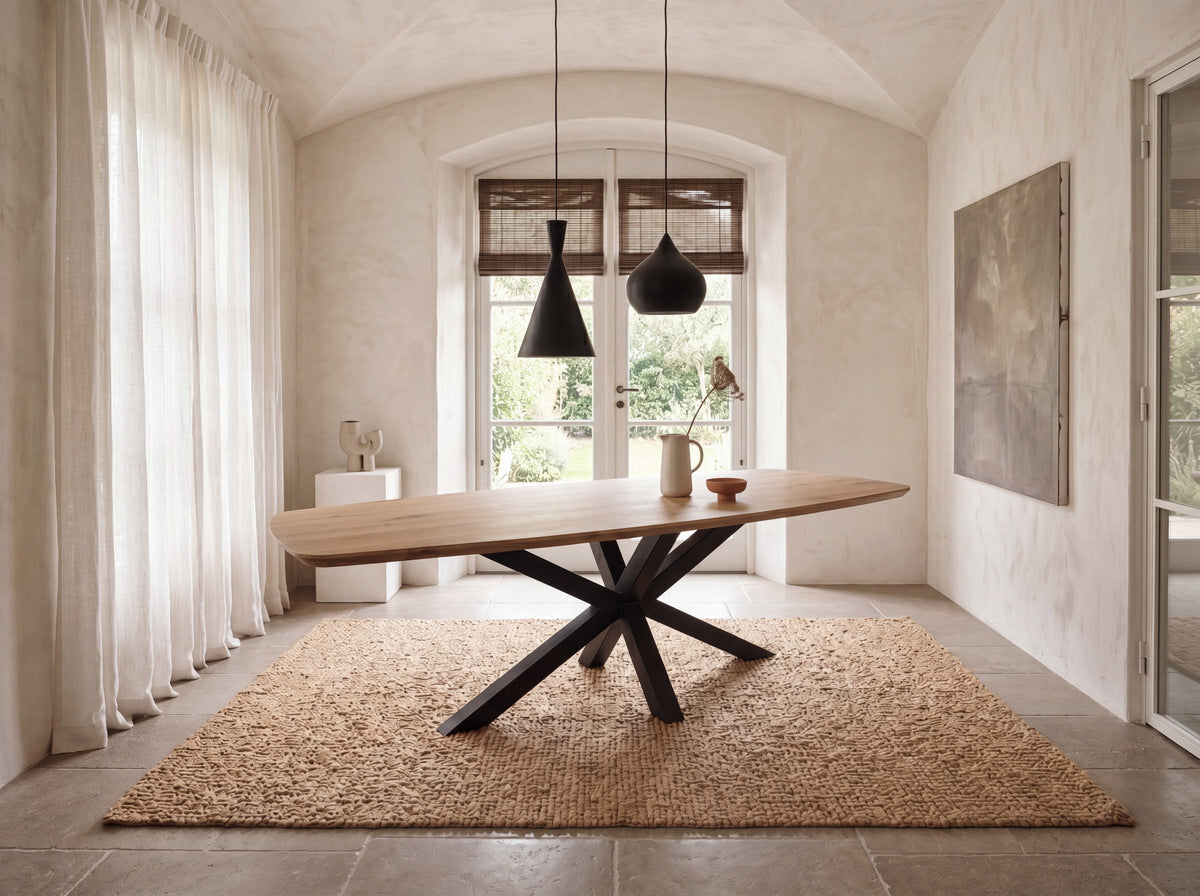 Deens ovale eiken eettafel Thora