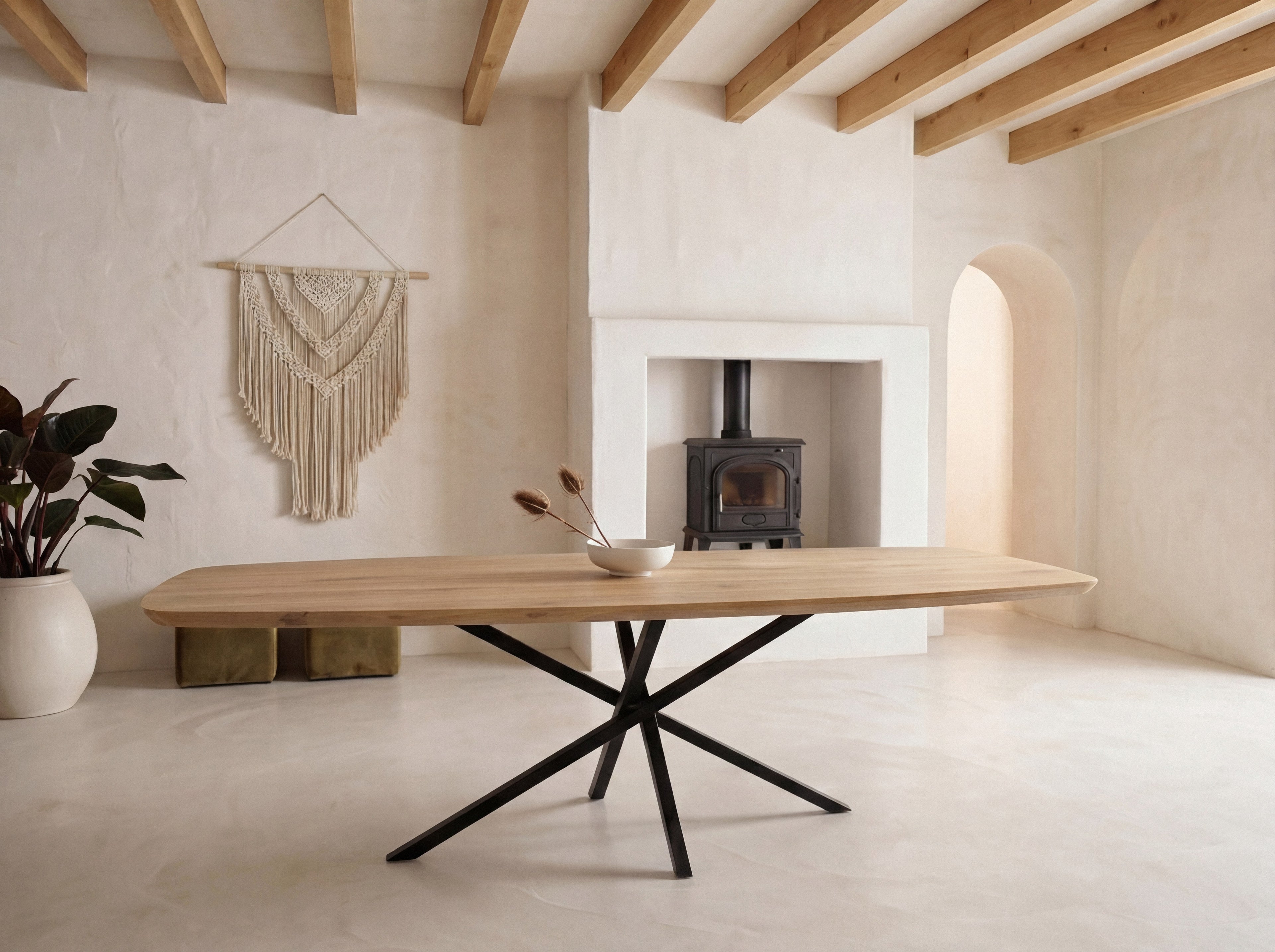 Deens ovale eiken eettafel Thurid