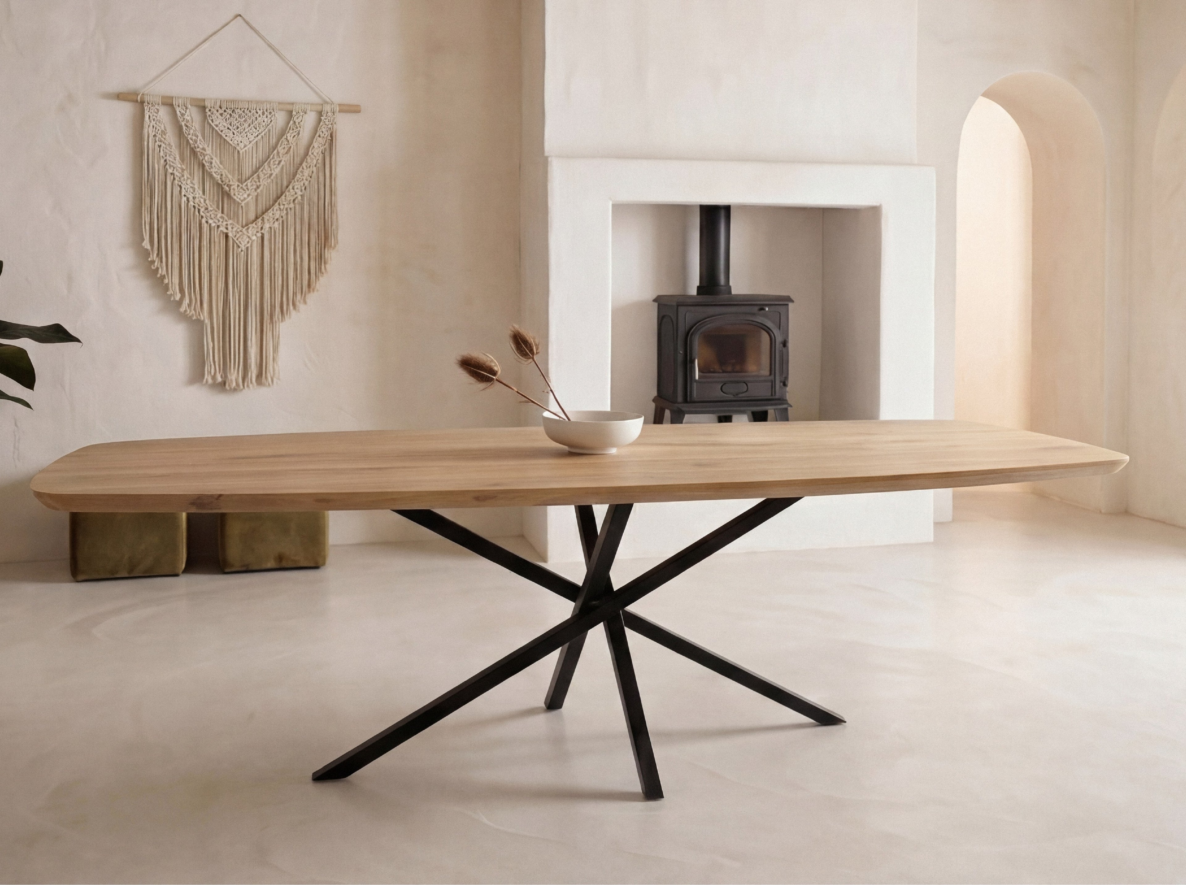 Deens ovale eiken eettafel Thurid