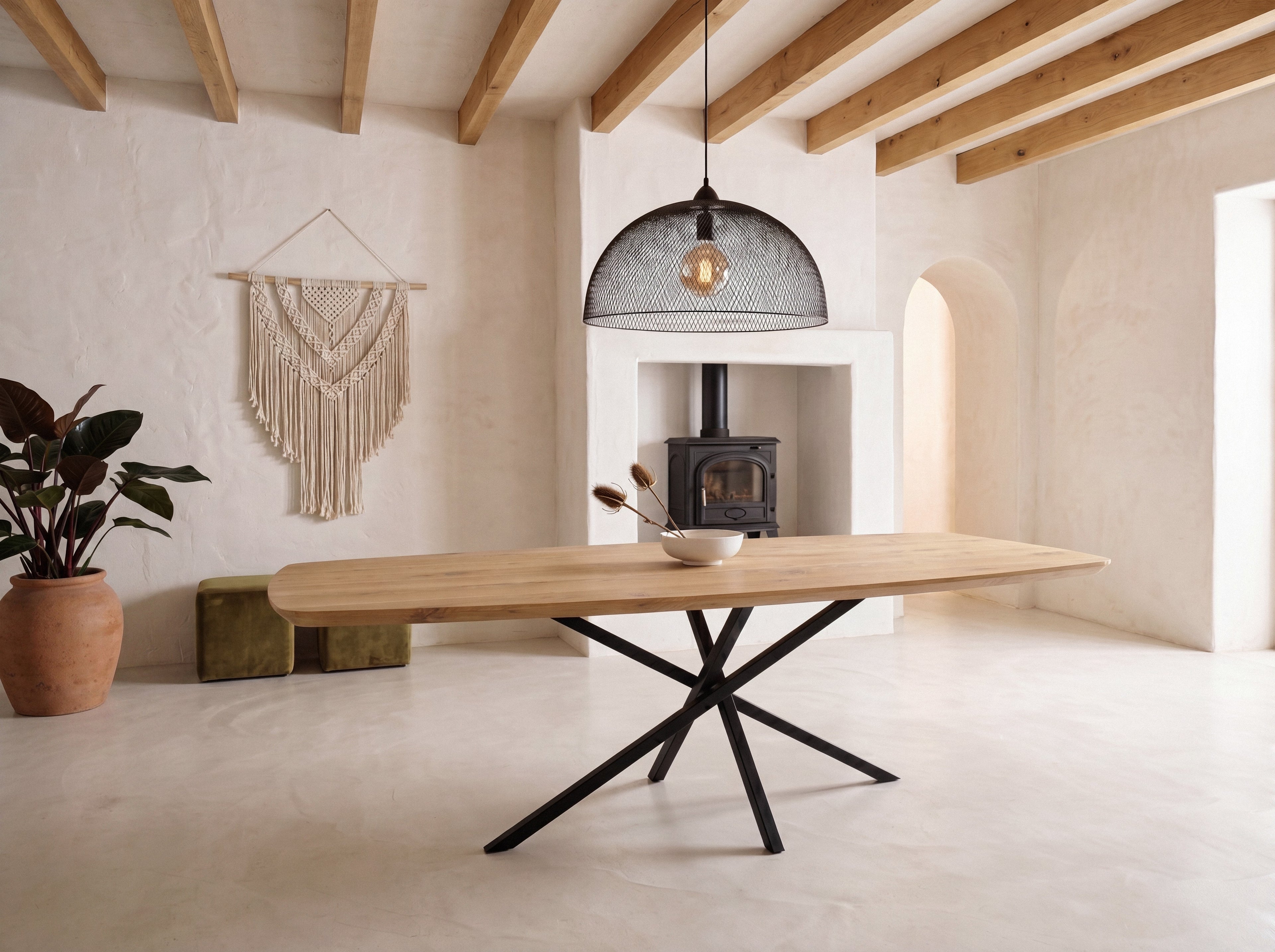 Deens ovale eiken eettafel Thurid