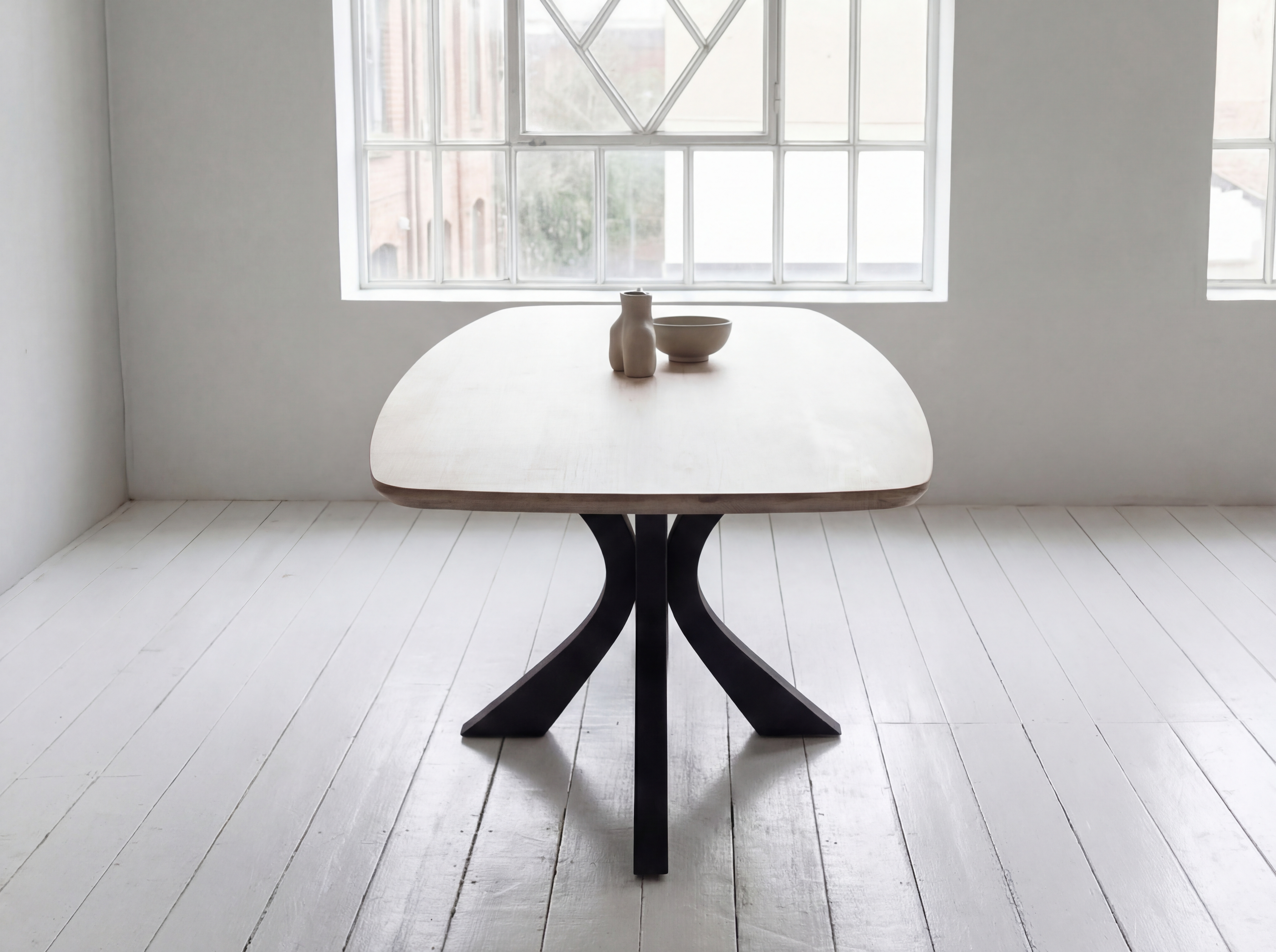 Deens ovale eiken eettafel Skuggi