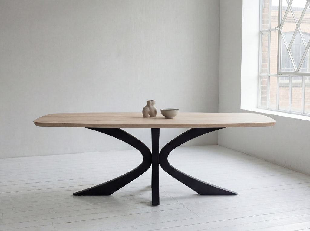 Deens ovale eiken eettafel Skuggi