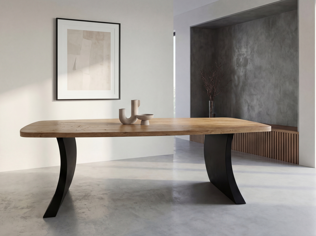 Narelle Deens Ovale Eiken Eettafel | Uniek Ontworpen Design – PUUR met Hout