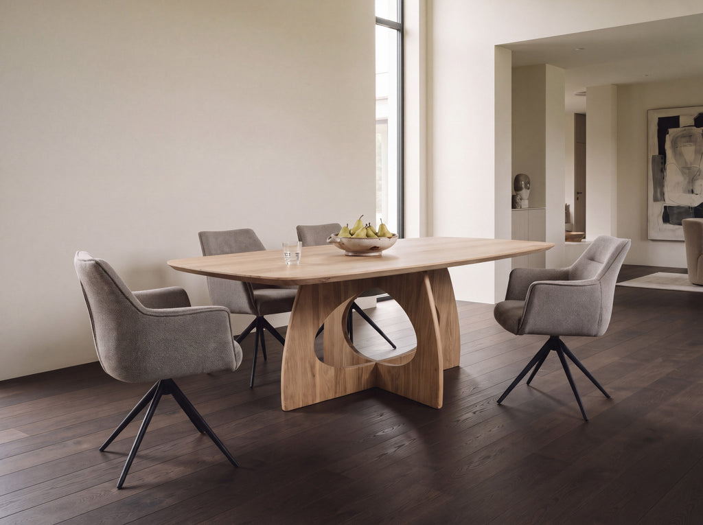Deens ovale eiken eettafel Dane