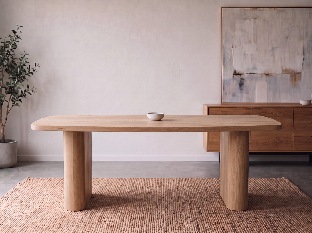 Deens ovale eiken eettafel Juki