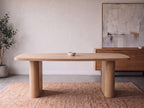 Deens ovale eiken eettafel Juki