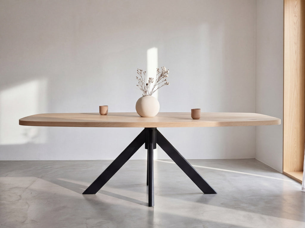 Deens ovale eiken eettafel Laure