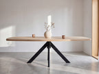 Deens ovale eiken eettafel Laure