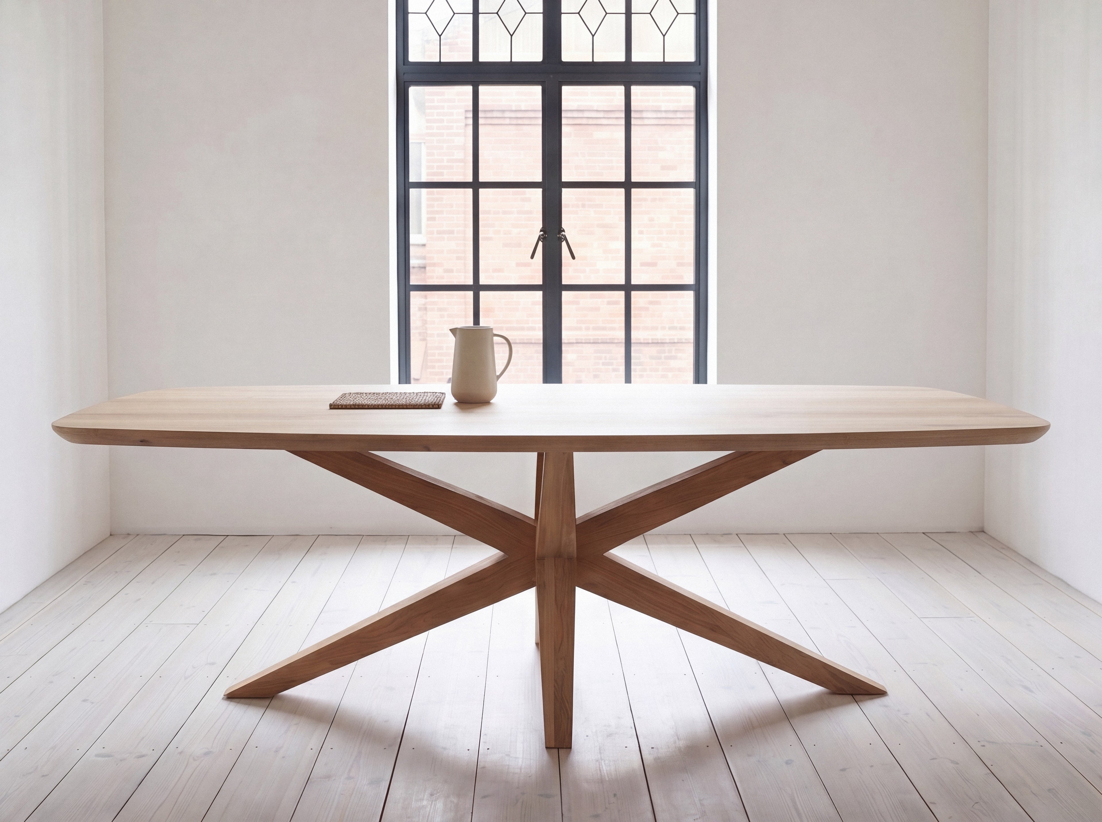 Deens ovale eiken eettafel Anja
