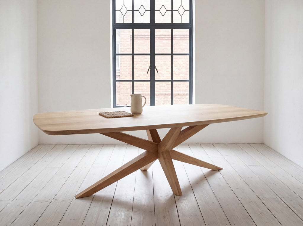 Deens ovale eiken eettafel Anja