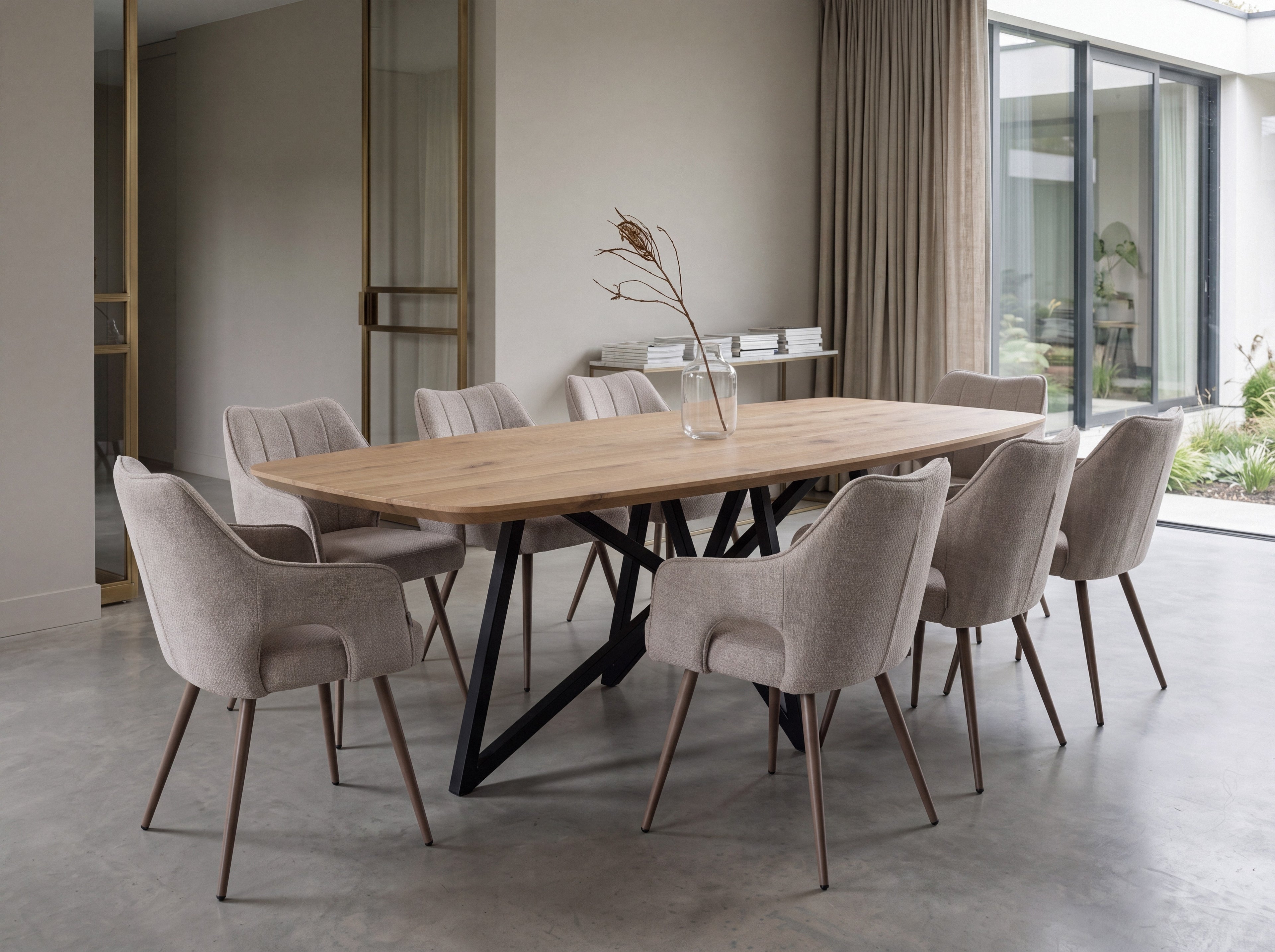 Deens ovale eiken eettafel Silje