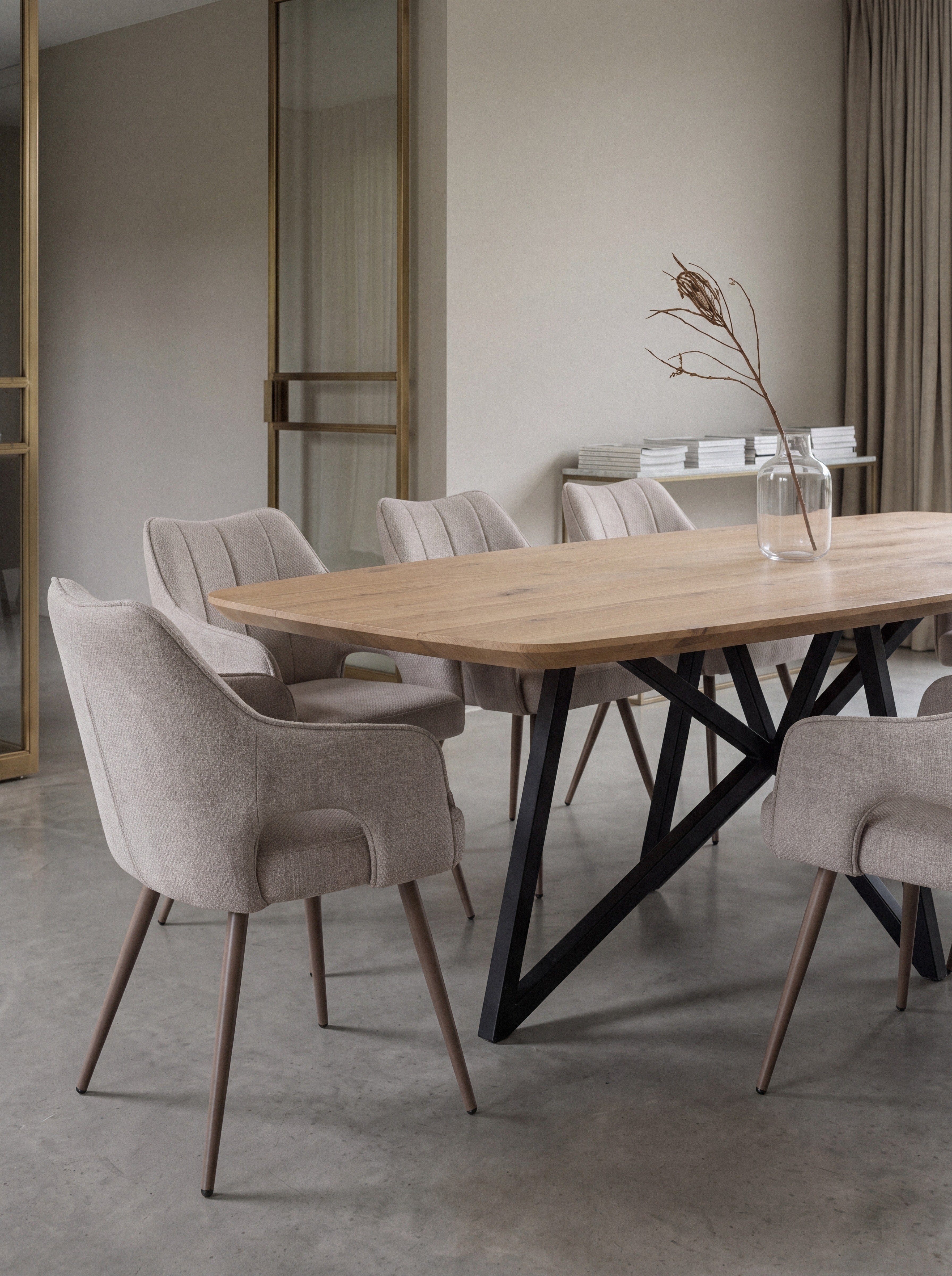 Deens ovale eiken eettafel Silje