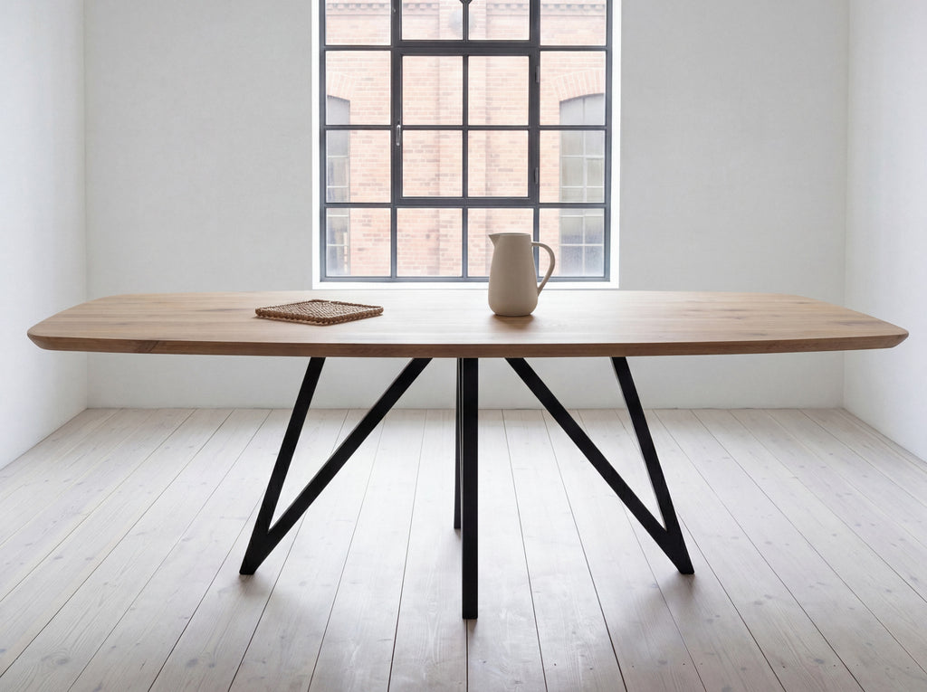 Deens ovale eiken eettafel Veslemoy