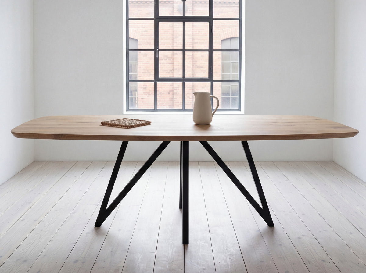 Deens ovale eiken eettafel Veslemoy
