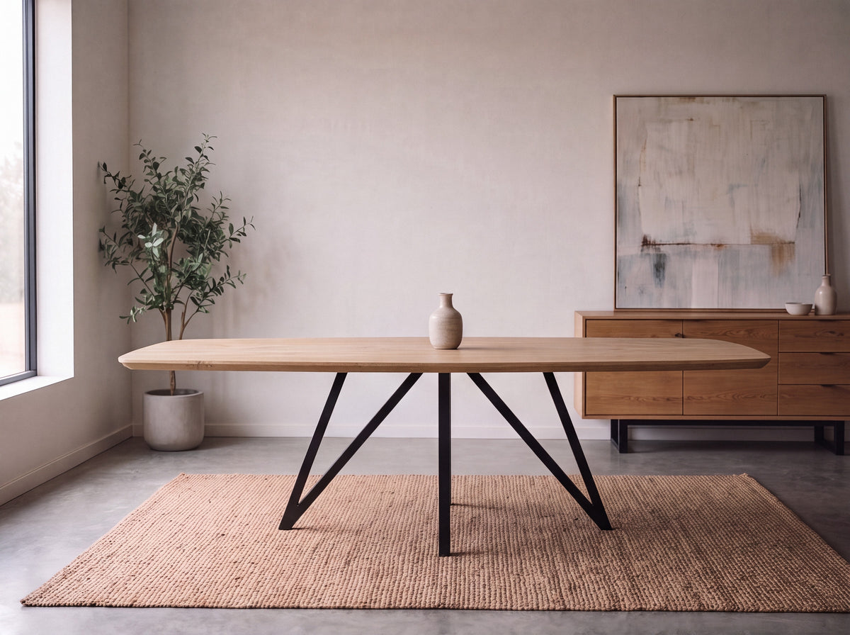 Deens ovale eiken eettafel Veslemoy