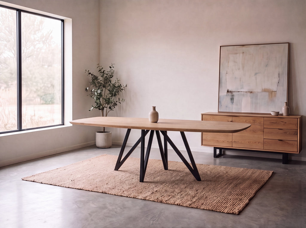 Deens ovale eiken eettafel Veslemoy