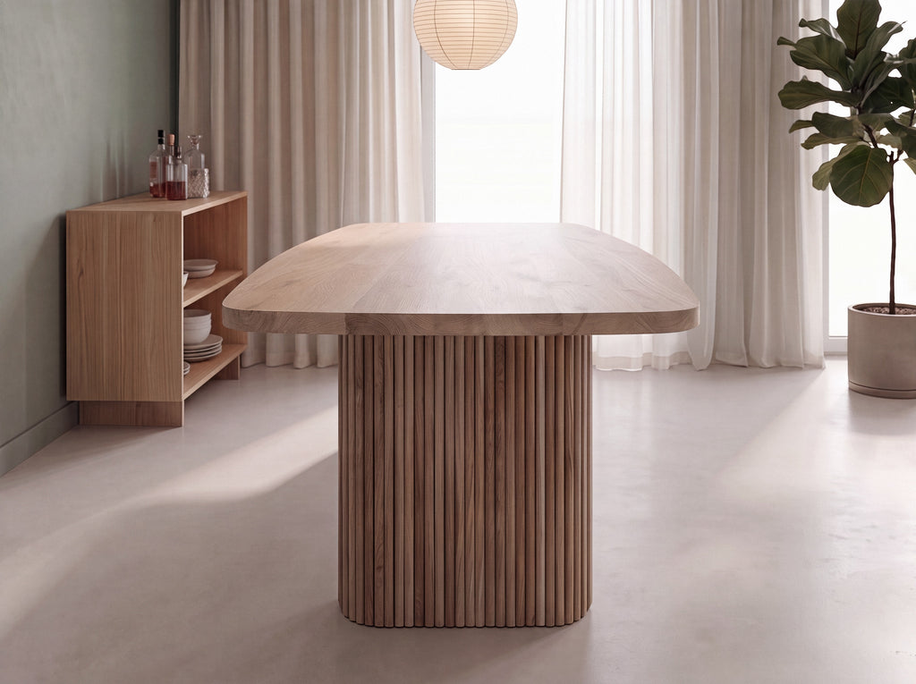 Deens ovale eiken eettafel Vita