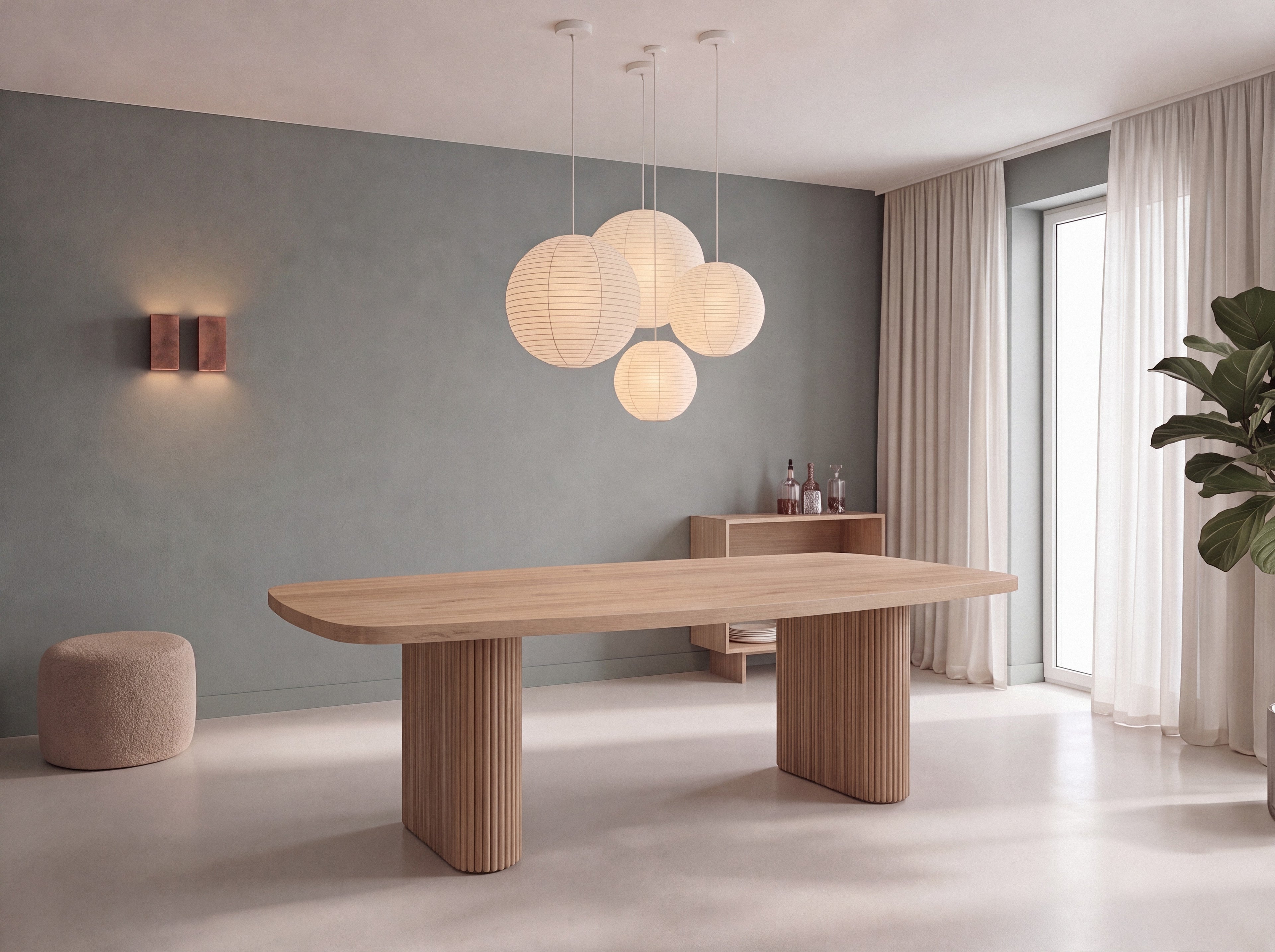 Deens ovale eiken eettafel Vita