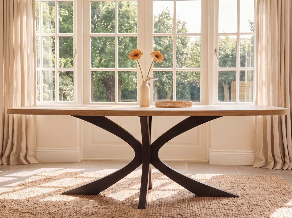 Deens ovale eiken eettafel Skuggi
