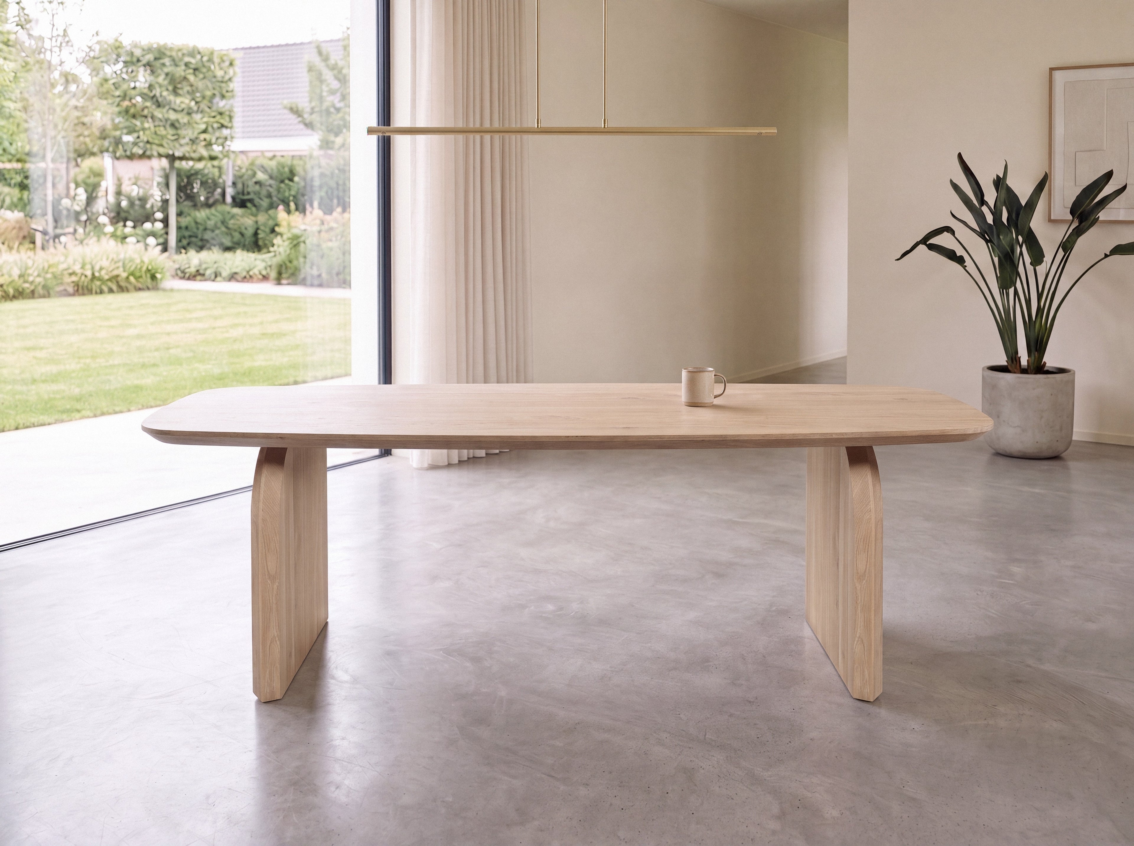 Deens ovale eiken eettafel Birnir