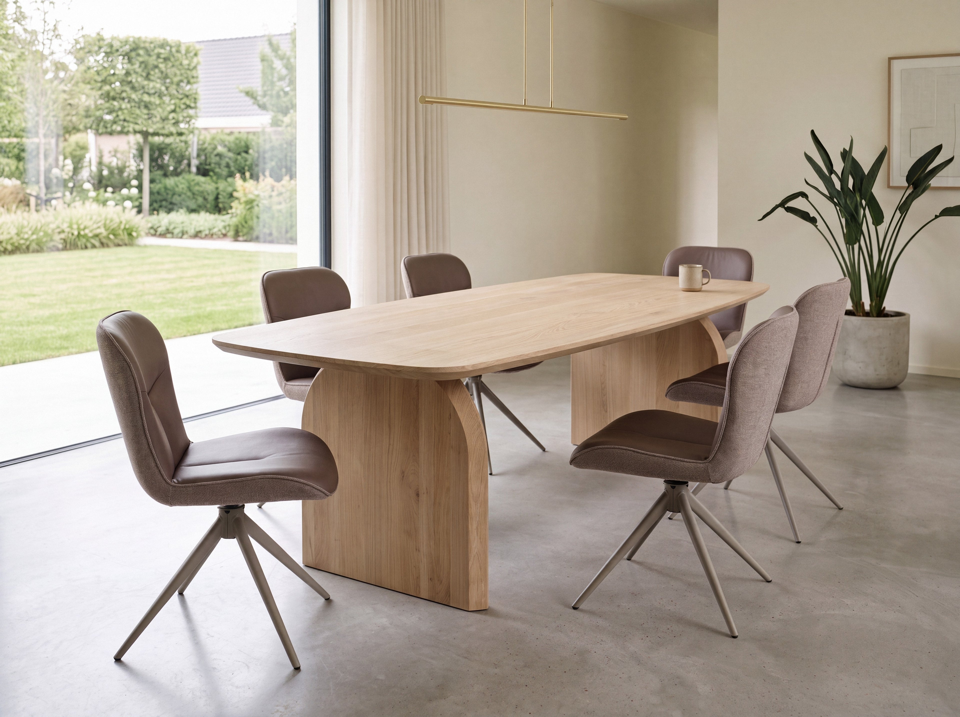 Deens ovale eiken eettafel Birnir