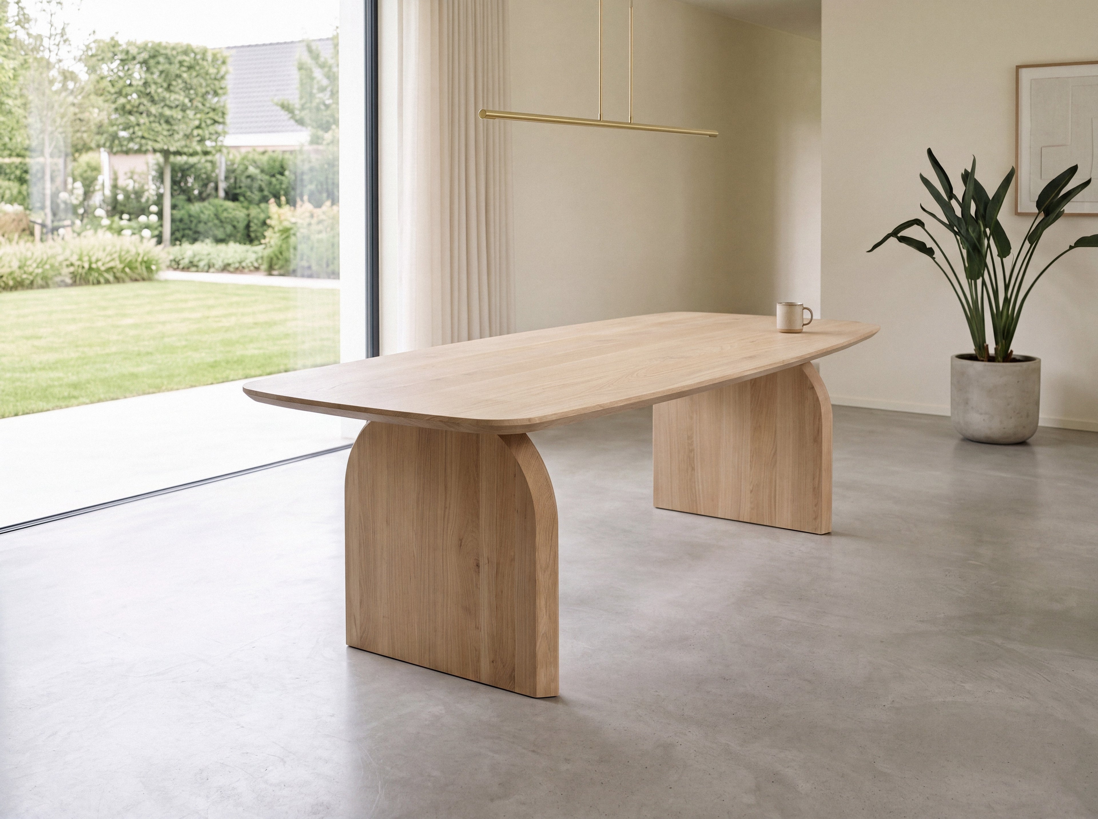 Deens ovale eiken eettafel Birnir