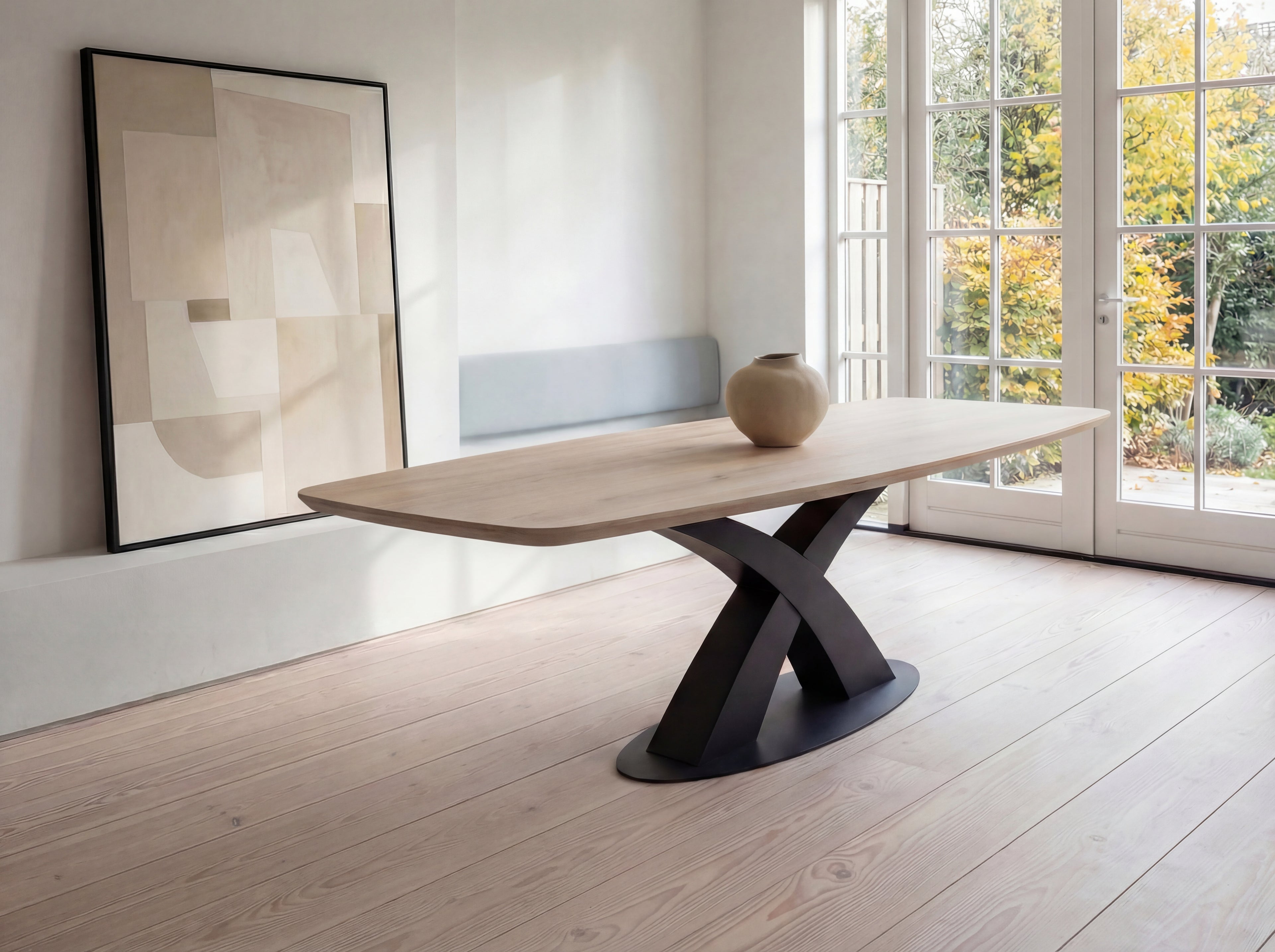 Deens ovale eiken eettafel Freja