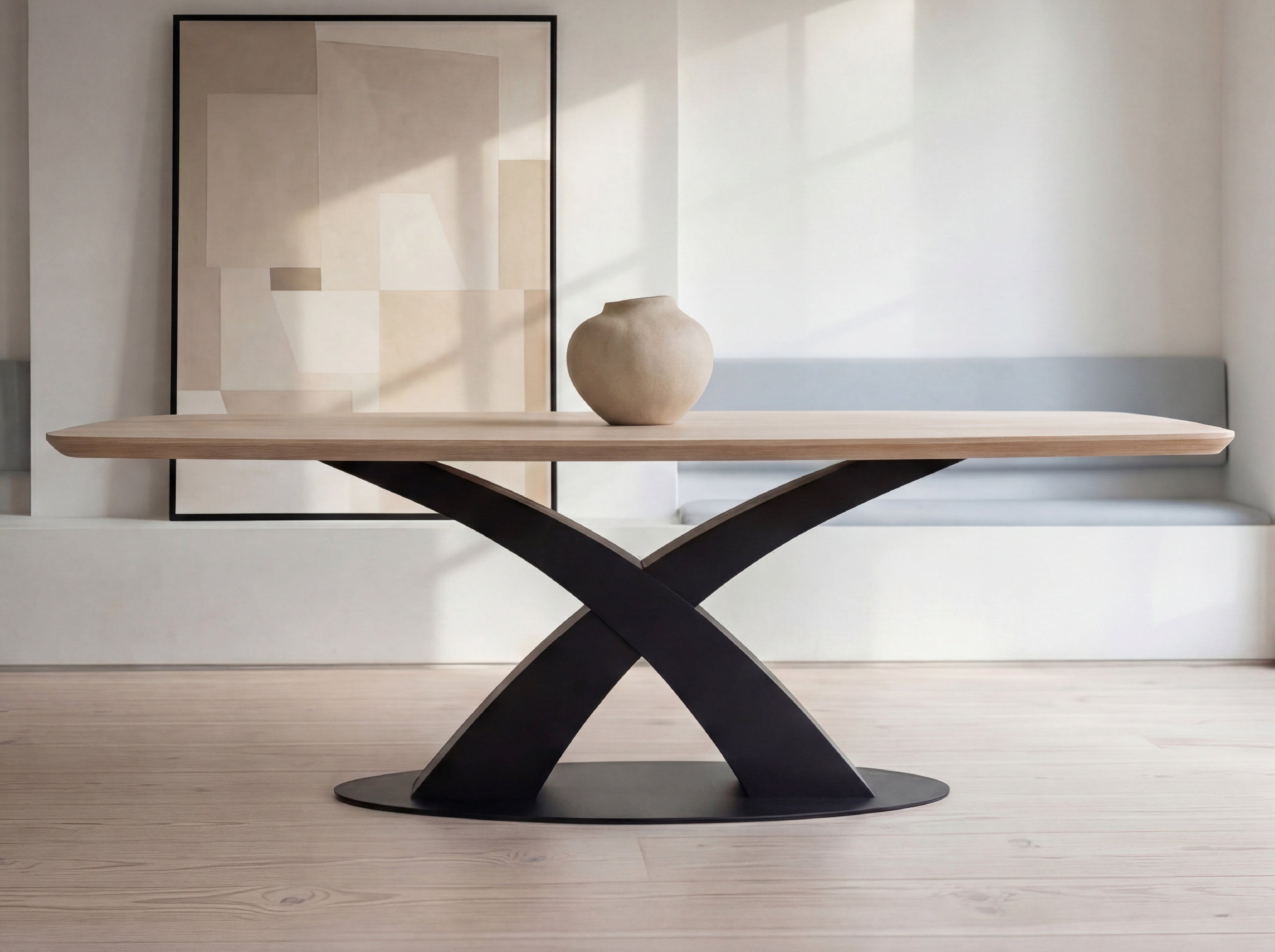 Deens ovale eiken eettafel Freja