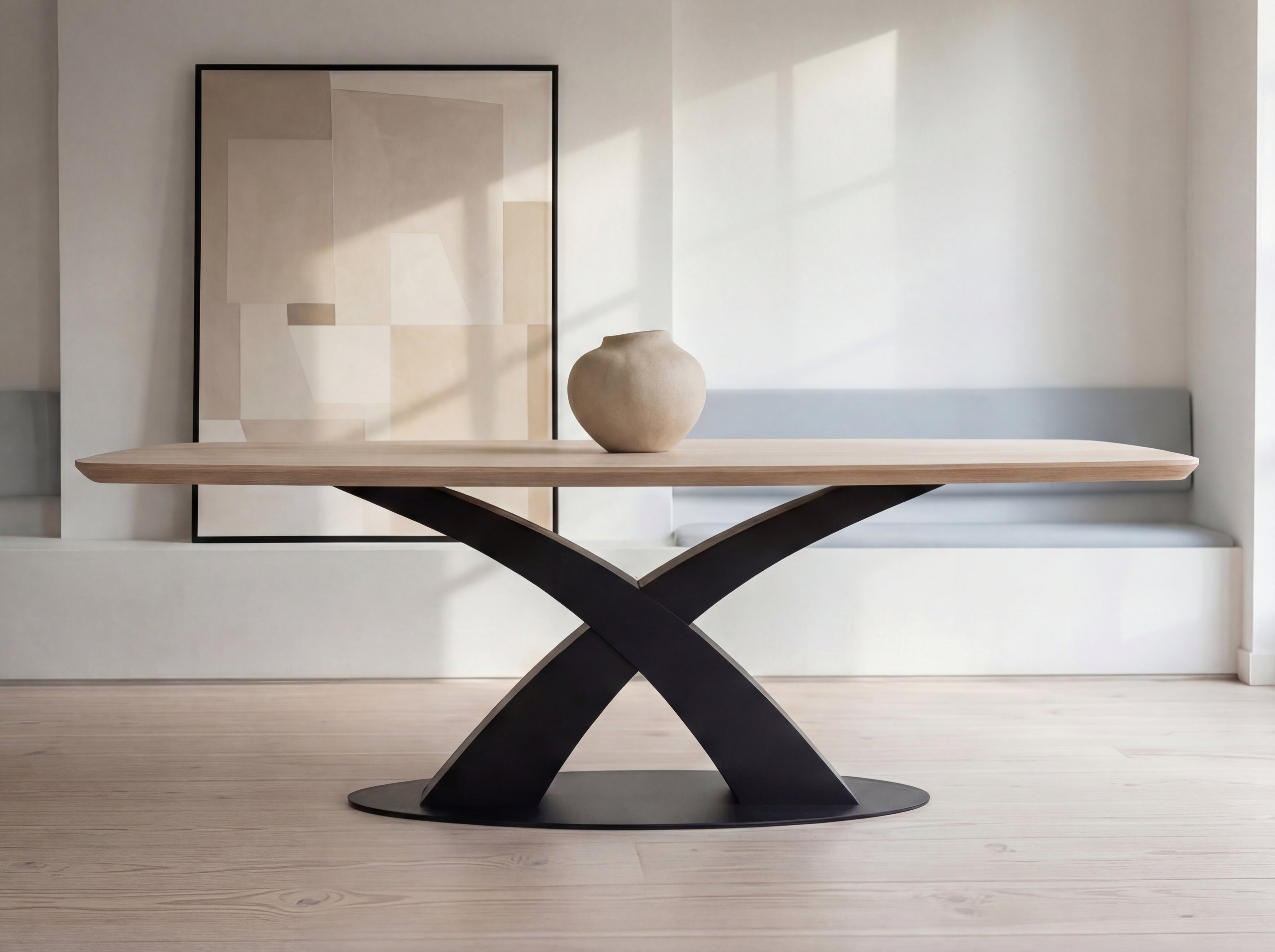 Deens ovale eiken eettafel Freja