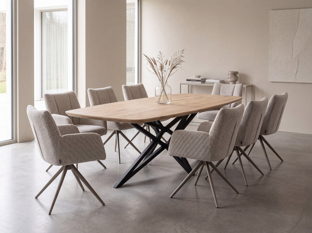 Deens ovale eiken eettafel Merete