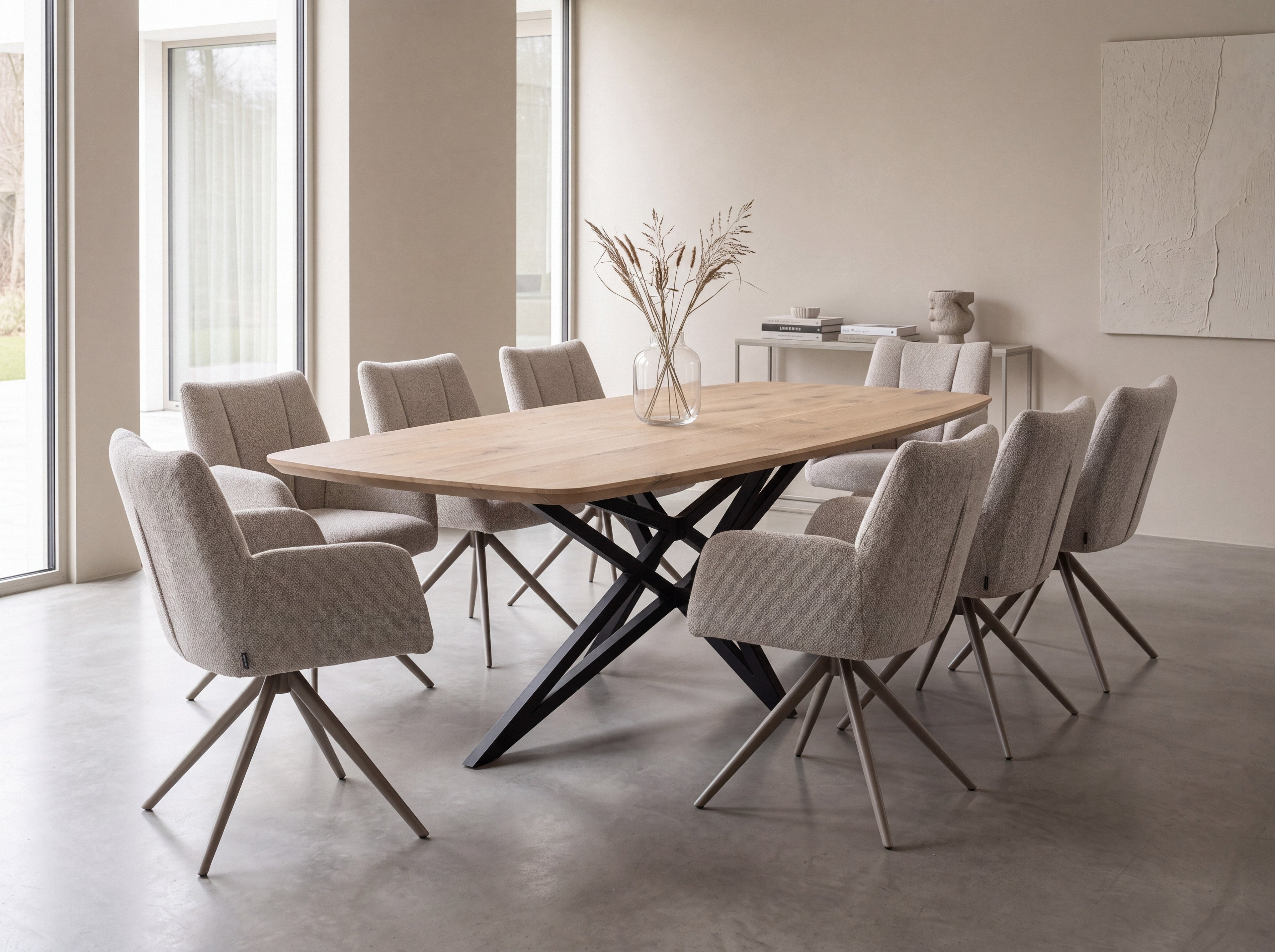 Deens ovale eiken eettafel Merete