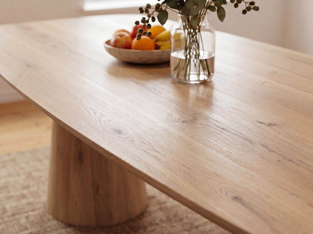 Deens ovale eiken eettafel Sif