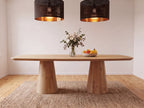 Deens ovale eiken eettafel Sif