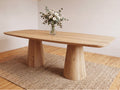 Deens ovale eiken eettafel Sif