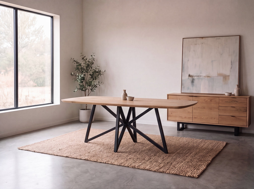 Deens ovale eiken eettafel Silje