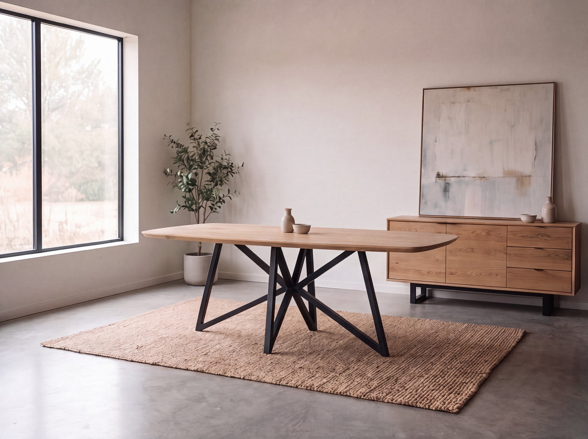 Deens ovale eiken eettafel Silje