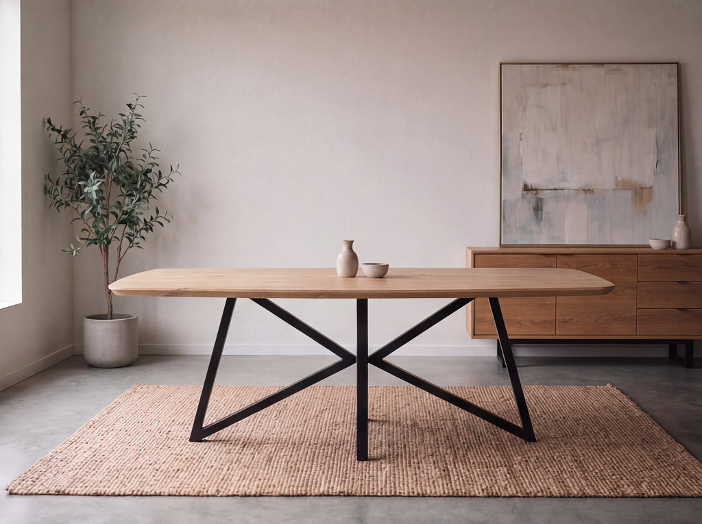 Deens ovale eiken eettafel Silje