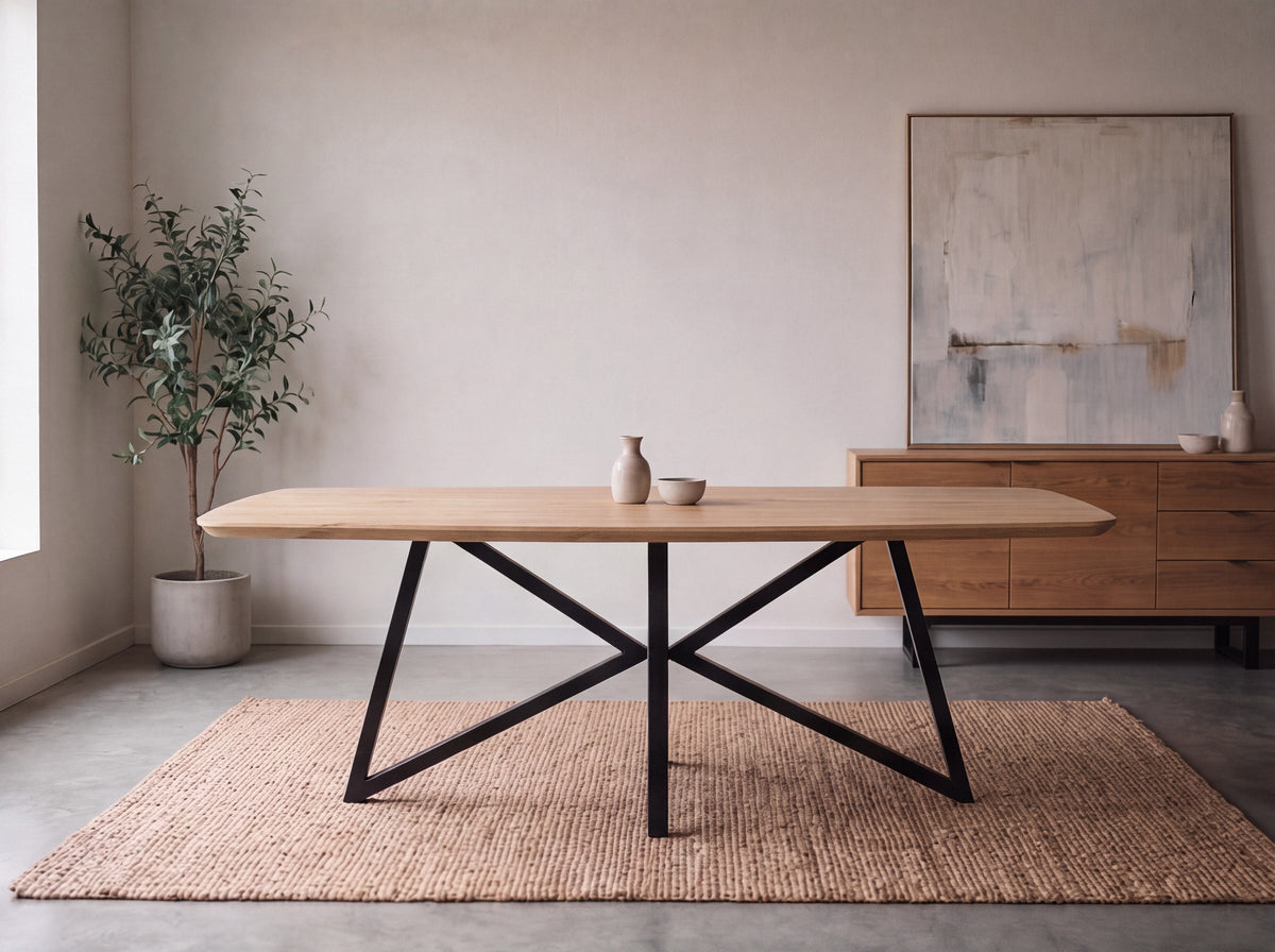 Deens ovale eiken eettafel Silje