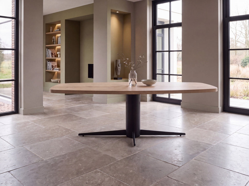 Deens ovale eiken eettafel Iver