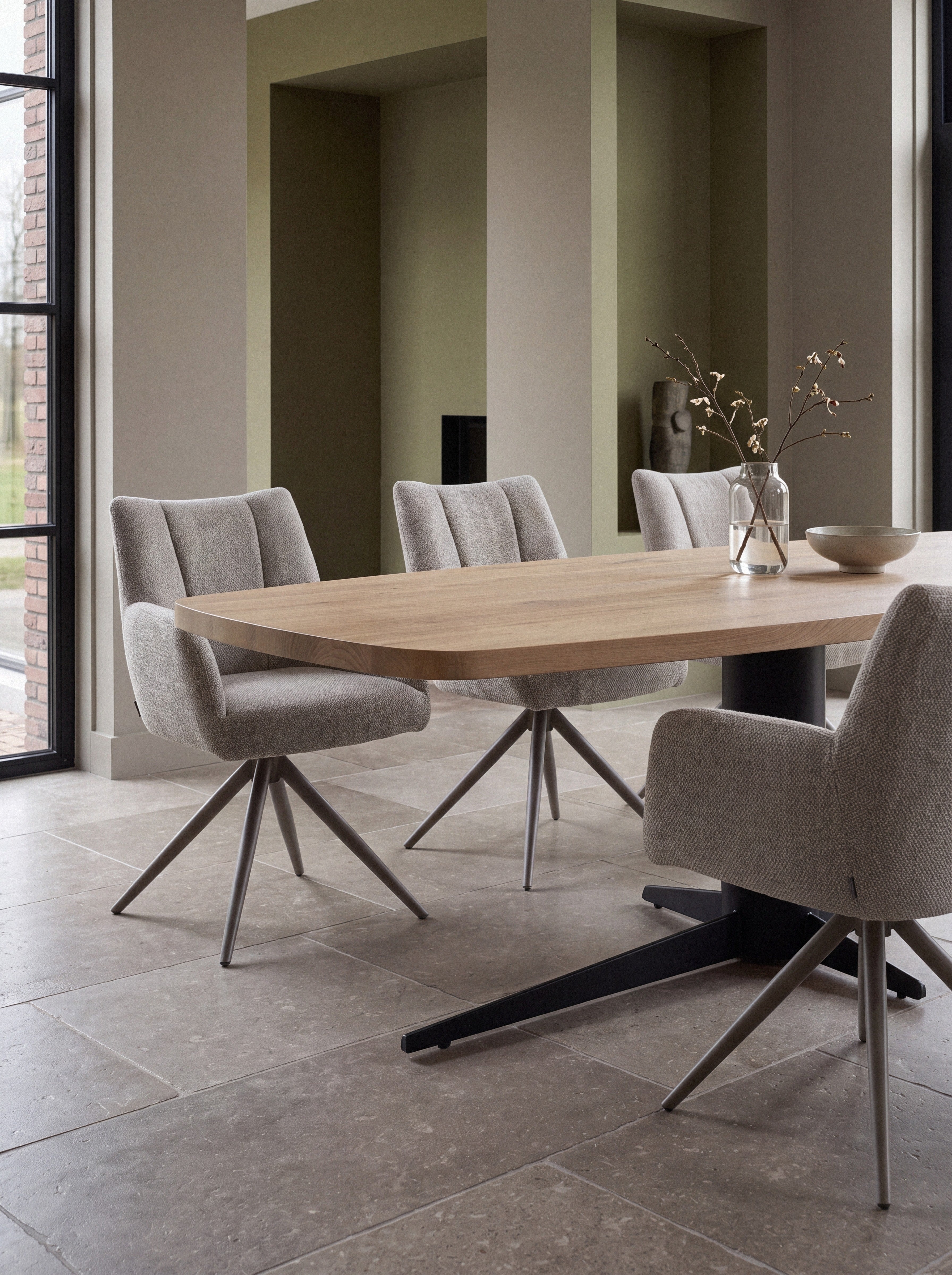 Deens ovale eiken eettafel Iver