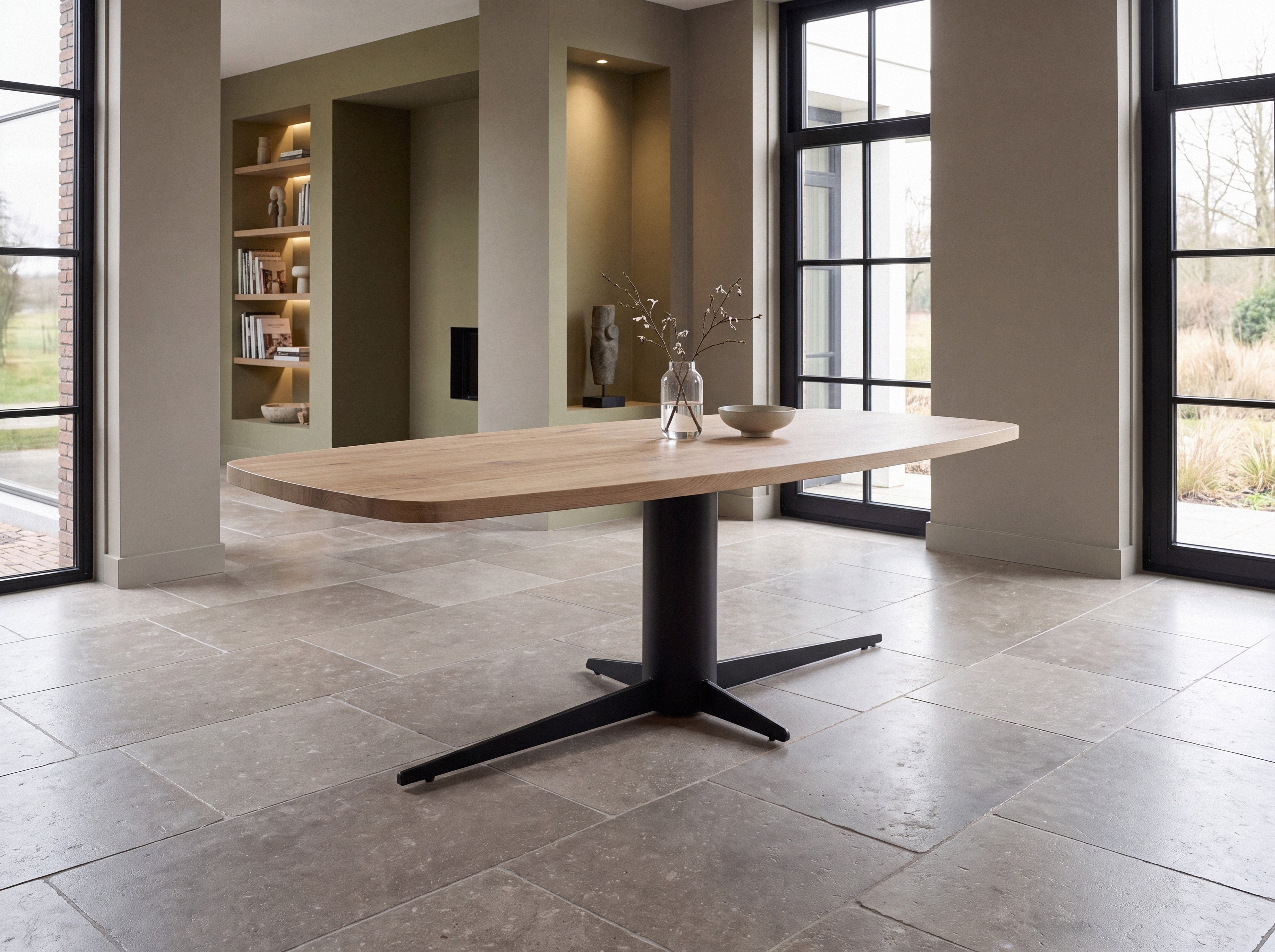 Deens ovale eiken eettafel Iver