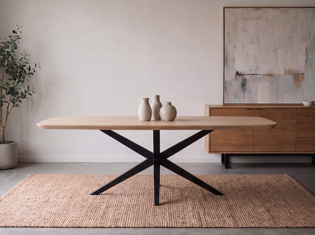 Deens ovale eiken eettafel Henrik