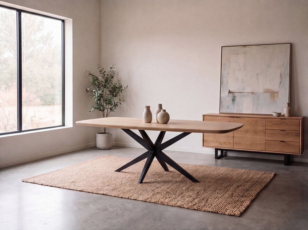 Deens ovale eiken eettafel Henrik