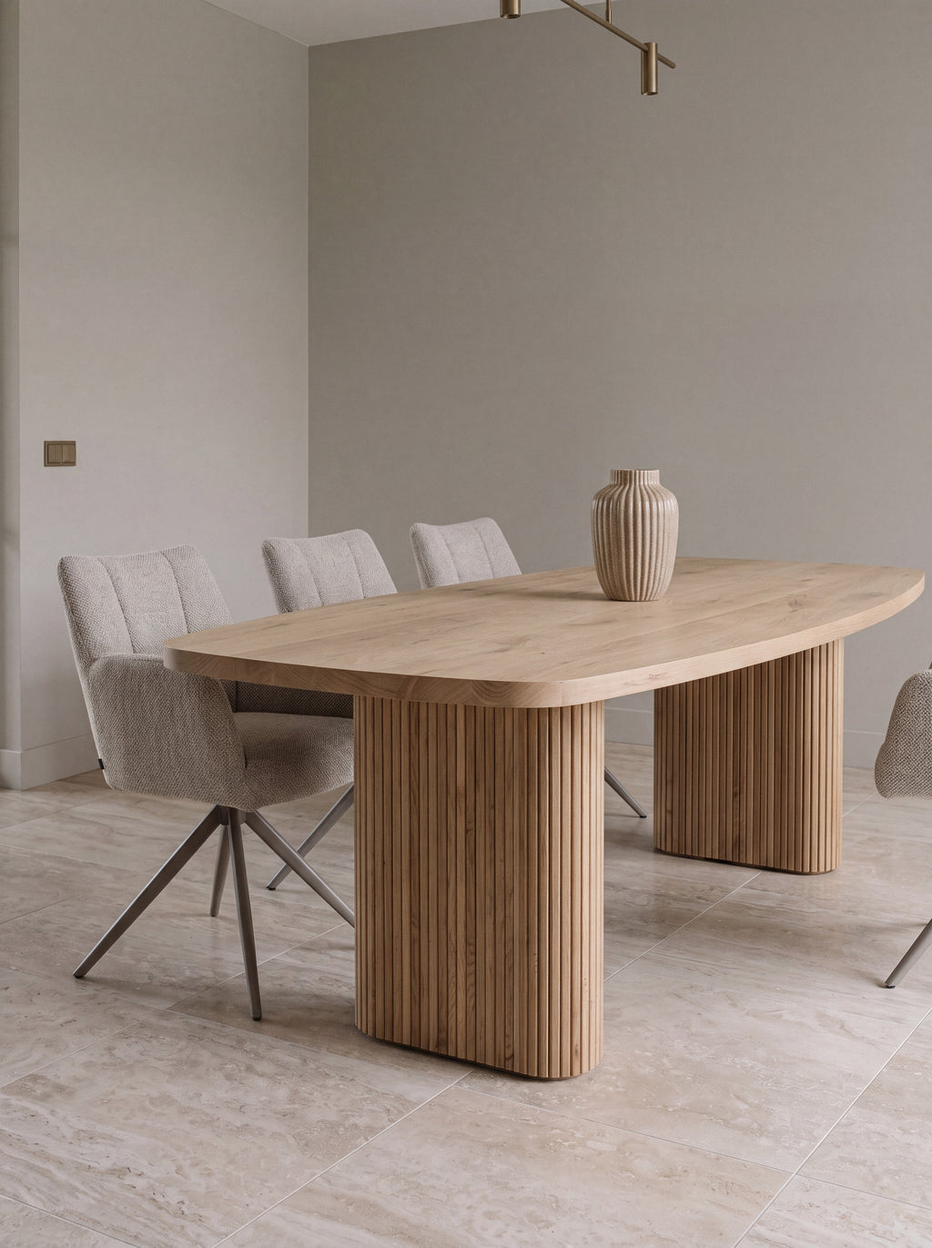 Deens ovale eiken eettafel Vita